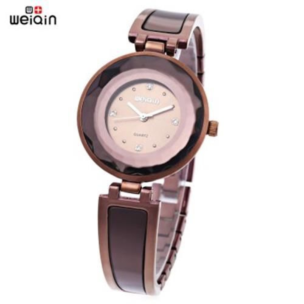 WEIQIN W4673 WOMEN QUARTZ WATCH STEREO GLASS MIRROR ARTIFICIAL DIAMOND DIAL STAINLESS STEE WEIQIN W4673 WOMEN QUARTZ WATCH STEREO GLASS MIRROR ARTIFICIAL DIAMOND DIAL STAINLESS STEE