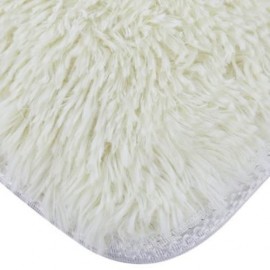40 X 60CM SOFT SHAGGY BATHROOM BEDROOM ANTI-SLIP BATH MAT (OFF-WHITE)