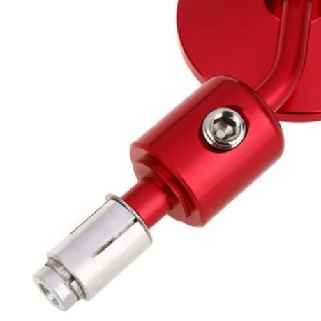 PAIRED UNIVERSAL MOTORCYCLE MOTORBIKE ROUND REAR MIRROR