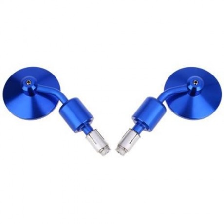 PAIRED UNIVERSAL MOTORCYCLE MOTORBIKE ROUND REAR MIRROR