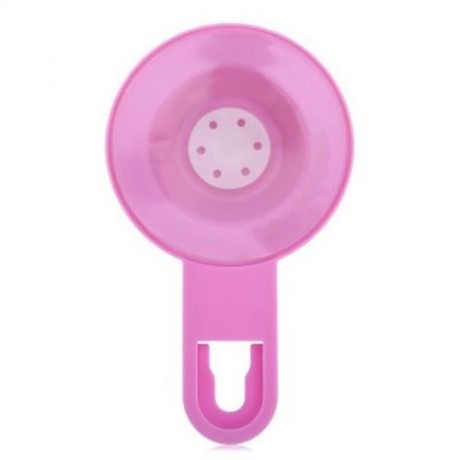 CREATIVE BATH WASH SUCTION CHUCK SOAP BOX DISH HOLDER (ROSE RED)