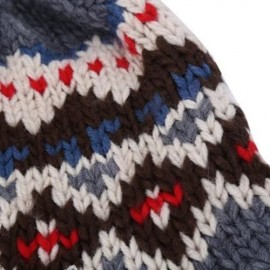 VINTAGE JACQUARD PATTERN COLOR MIXING KNITTED HAT FOR LADIES (GRAY)