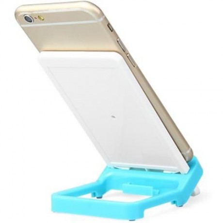 PHONE STAND HOLDER BRACKET FOR IPHONE 6 / 6 PLUS SAMSUNG HTC ETC. (BLUE)