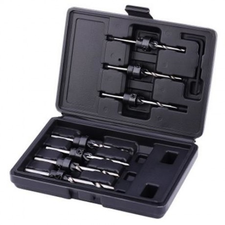 7PCS 3.18MM - 5.56MM HIGH SPEED STEEL DRILL BIT WOODWORKING TOOL (SILVER)