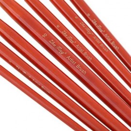 ZHUTING 7PCS NYLON WOOL DRAWING BRUSH PEN PAINTING NAIL (ORANGE RED)
