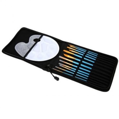 ZHUTING 12PCS NYLON HAIR PAINTING BRUSH ARTIST WATERCOLOR ACRYLIC OIL PAINTING DRAWING TOO