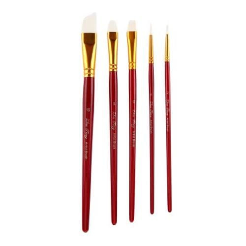 ZHUTING 5PCS PAINTING BRUSH NYLON HAIR ARTIST WATERCOLOR ACRYLIC OIL PAINTING DRAWING TOOL ZHUTING 5PCS PAINTING BRUSH NYLON HAIR ARTIST WATERCOLOR ACRYLIC OIL PAINTING DRAWING TOOL