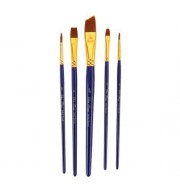 ZHUTING 5PCS PAINTING BRUSH NYLON HAIR ARTIST WATERCOLOR ACRYLIC OIL PAINTING DRAWING TOOL