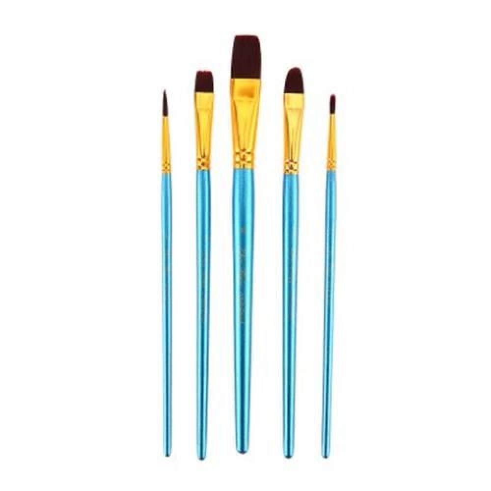 ZHUTING 5PCS PAINTING BRUSH NYLON HAIR ARTIST WATERCOLOR ACRYLIC OIL PAINTING DRAWING TOOL ZHUTING 5PCS PAINTING BRUSH NYLON HAIR ARTIST WATERCOLOR ACRYLIC OIL PAINTING DRAWING TOOL