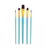 ZHUTING 5PCS PAINTING BRUSH NYLON HAIR ARTIST WATERCOLOR ACRYLIC OIL PAINTING DRAWING TOOL