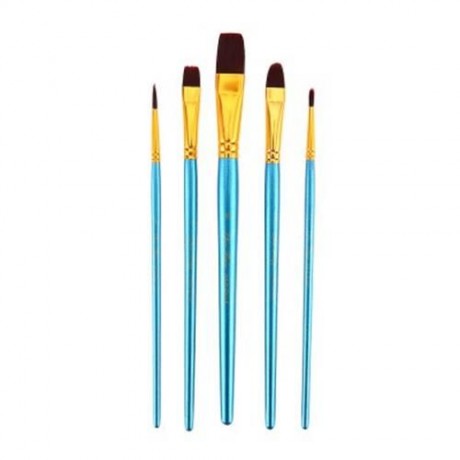 ZHUTING 5PCS PAINTING BRUSH NYLON HAIR ARTIST WATERCOLOR ACRYLIC OIL PAINTING DRAWING TOOL