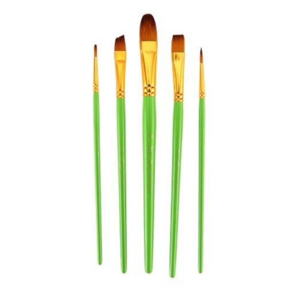 ZHUTING 5PCS PAINTING BRUSH NYLON HAIR ARTIST WATERCOLOR ACRYLIC OIL PAINTING DRAWING TOOL ZHUTING 5PCS PAINTING BRUSH NYLON HAIR ARTIST WATERCOLOR ACRYLIC OIL PAINTING DRAWING TOOL