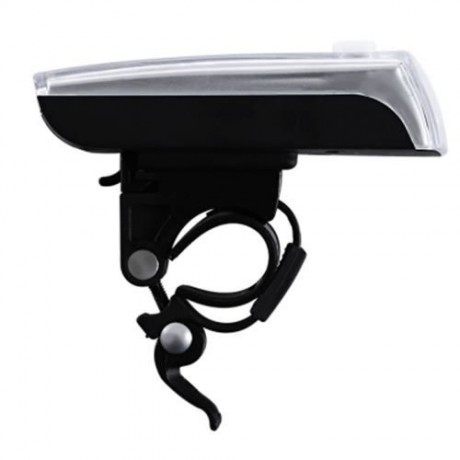 4-LED SOLAR BIKE HEAD LIGHT FRONT TORCH LAMP OUTDOOR EQUIPMENT (SILVER)