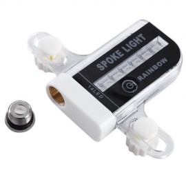 WATER RESISTANT CYCLING WHEEL FLASH SPOKE LIGHT WITH 30-PATTERNS (BLACK)