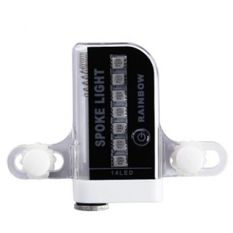 WATER RESISTANT CYCLING WHEEL FLASH SPOKE LIGHT WITH 30-PATTERNS (BLACK)
