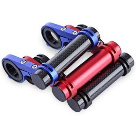 BIKE EXTENDED SEAT MTB DOUBLE HANDLEBAR MOUNT EXTENDER HOLDER COMPUTER CLIP (BLUE)