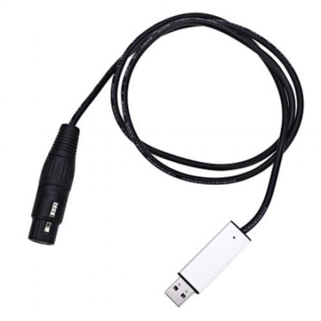 MINI USB TO DMX 512 INTERFACE ADAPTER FOR STAGE LIGHT (BLACK)