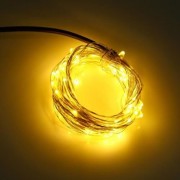DC 6V 10M 100 LEDS WATERPROOF STRING LIGHT (WARM WHITE LIGHT)