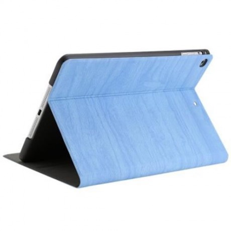 WOOD GRAIN FLIP CASE PU LEATHER PROTECTIVE CARRY SHELL STAND HOLDER FOR IPAD AIR 2 (WATER