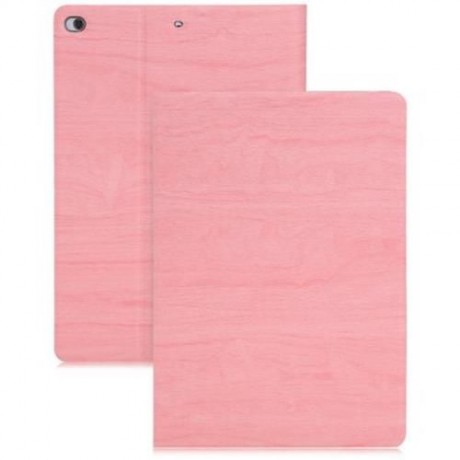 WOOD GRAIN FLIP CASE PU LEATHER PROTECTIVE CARRY SHELL STAND HOLDER FOR IPAD AIR 2 (PEACH