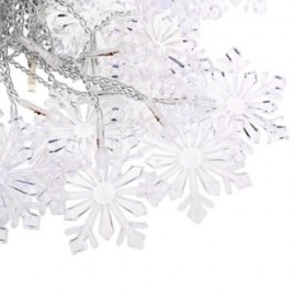 AC 110 - 220V 4M DROOP 0.6M SNOW STRING FAIRY LIGHT CURTAIN ICICLE DECORATIVE LAMP (WARM W