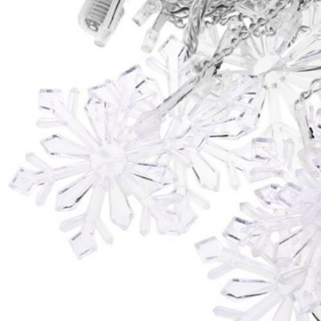 AC 110 - 220V 4M DROOP 0.6M SNOW STRING FAIRY LIGHT CURTAIN ICICLE DECORATIVE LAMP (WARM W