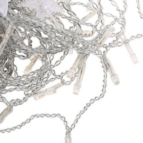 AC 110 - 220V 4M DROOP 0.6M STAR STRING FAIRY LIGHT CURTAIN ICICLE DECORATIVE LAMP (BLUE)