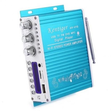 KENTIGER V10 BLUETOOTH HI-FI CLASS-AB AUDIO POWER AMPLIFIER (BLUE)