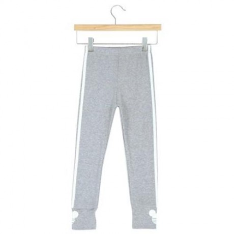 FASHION GIRLS OUTDOOR SPORT STRIPED LEGGINGS (GRAY)
