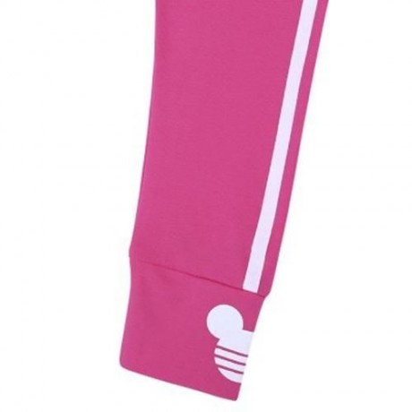 FASHION GIRLS OUTDOOR SPORT STRIPED LEGGINGS (ROSE RED)