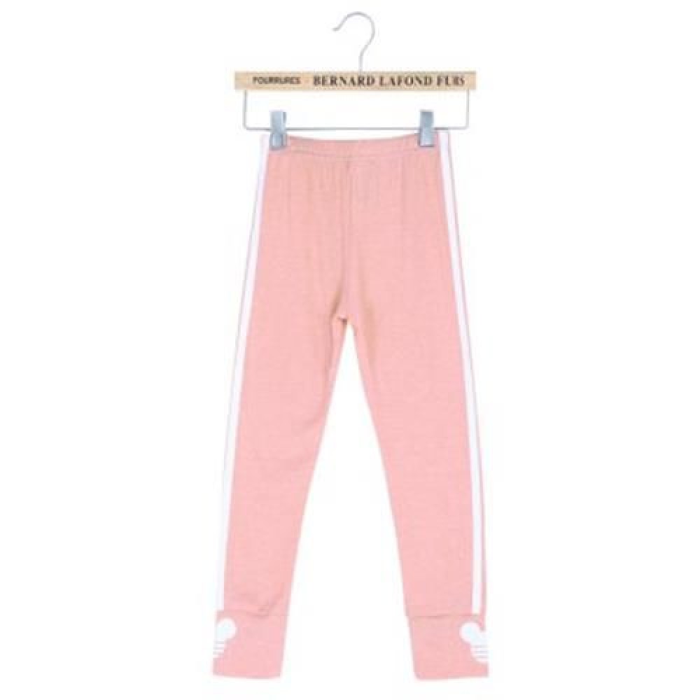 FASHION GIRLS OUTDOOR SPORT STRIPED LEGGINGS (PINK)