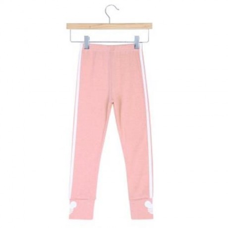 FASHION GIRLS OUTDOOR SPORT STRIPED LEGGINGS (PINK)