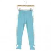 FASHION GIRLS OUTDOOR SPORT STRIPED LEGGINGS (BLUE)