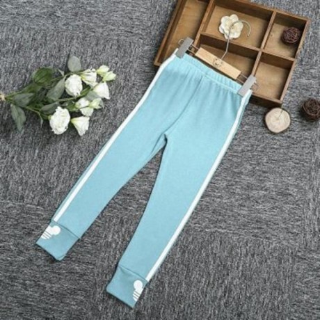 FASHION GIRLS OUTDOOR SPORT STRIPED LEGGINGS (BLUE)
