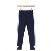 FASHION GIRLS OUTDOOR SPORT STRIPED LEGGINGS (CADETBLUE)