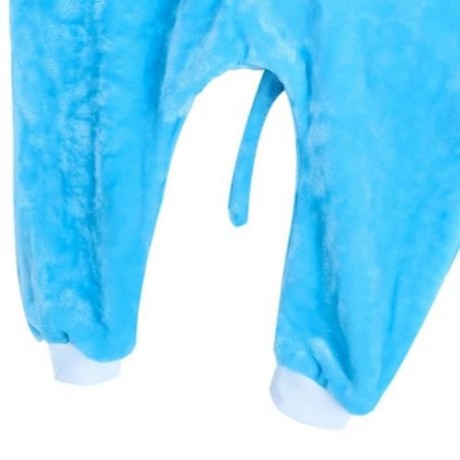 LOVELY CHILD ELEPHANT SHAPE LONG SLEEVE SOFT FLANNEL PAJAMAS (BLUE)
