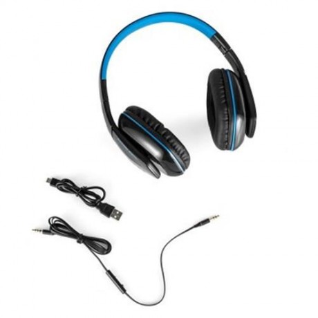 KOTION EACH B3506 WIRED WIRELESS BLUETOOTH 4.1 PROFESSIONAL GAMING HEADPHONES (BLUE AND BL