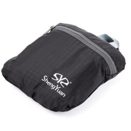 SHENGYUAN - 107 LIGHTWEIGHT BACKPACK FOLDING BAG PACKSACK OUTDOOR TOOL (BLACK)