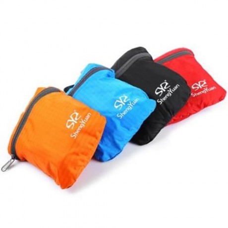 SHENGYUAN - 107 LIGHTWEIGHT BACKPACK FOLDING BAG PACKSACK OUTDOOR TOOL (BLACK)