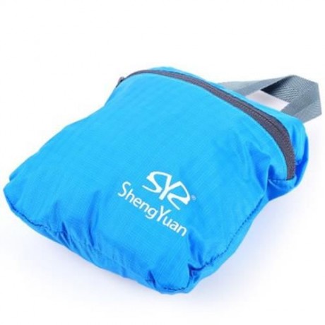 SHENGYUAN - 107 LIGHTWEIGHT BACKPACK FOLDING BAG PACKSACK OUTDOOR TOOL (BLUE)