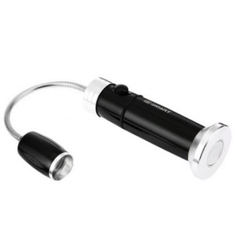 E SMARTER 10W 800LM CREE XML T6 5 MODES ZOOMING LED FLASHLIGHT TORCH LIGHT (BLACK)
