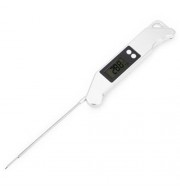 TS - BN61 DIGITAL COOKING FOOD THERMOMETER LCD SCREEN FOR MILK COFFEE BARBECUE (SILVER GRA