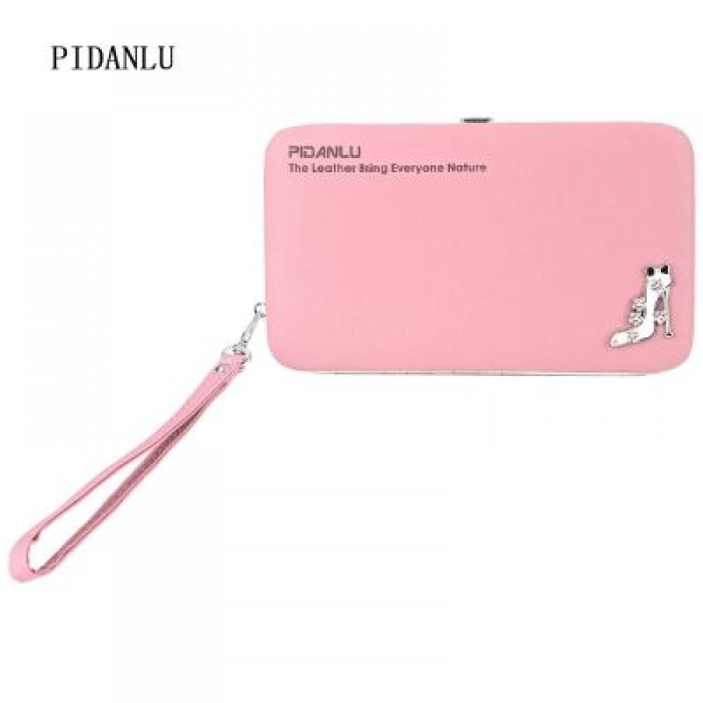 BAELLERRY FASHION LONG PENCIL CASE HOLDING BAG CARD WALLET FOR LADIES (LIGHT PINK)