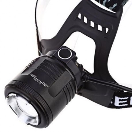 20W 850LM T6 LED HEADLIGHT ADJUSTABLE FOCUS FISHING LIGHT (BLACK)