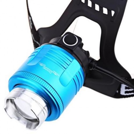 20W 850LM T6 LED HEADLIGHT ADJUSTABLE FOCUS FISHING LIGHT (WATER BLUE)