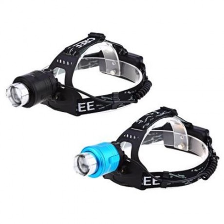 20W 850LM T6 LED HEADLIGHT ADJUSTABLE FOCUS FISHING LIGHT (WATER BLUE)