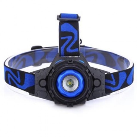 DC 5V 5W 500LM T6 3 MODES LED FOCUS HEADLAMP (BLUE)