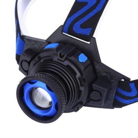 DC 5V 5W 500LM T6 3 MODES LED FOCUS HEADLAMP (BLUE)