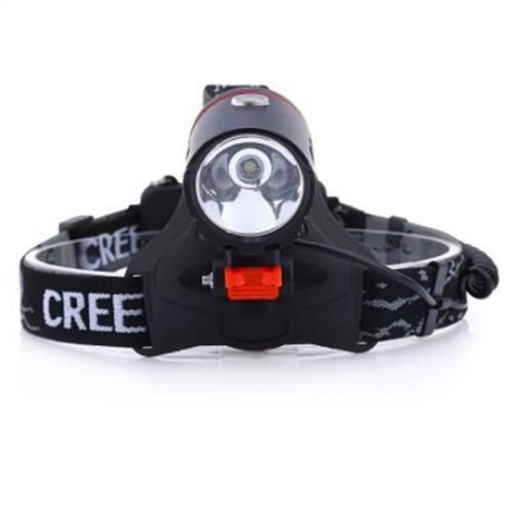 HIGH POWER DC 4.7V 30W 800LM CREE T6 RECHARGEABLE LED HEADLAMP (BLACK)