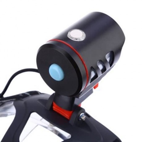 HIGH POWER DC 4.7V 30W 800LM CREE T6 RECHARGEABLE LED HEADLAMP (BLACK)